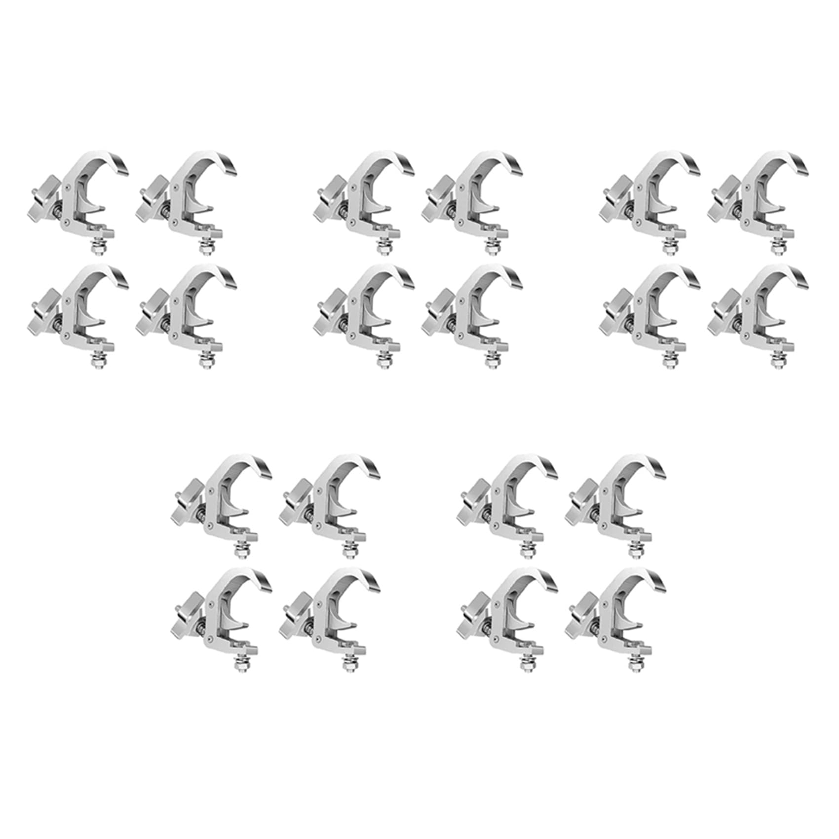 Vjsujehgy 20 Packstage Lighting Clip Hook,Professional Rack Clamp, for Moving the Head Stage Stage Lighting Fixtures