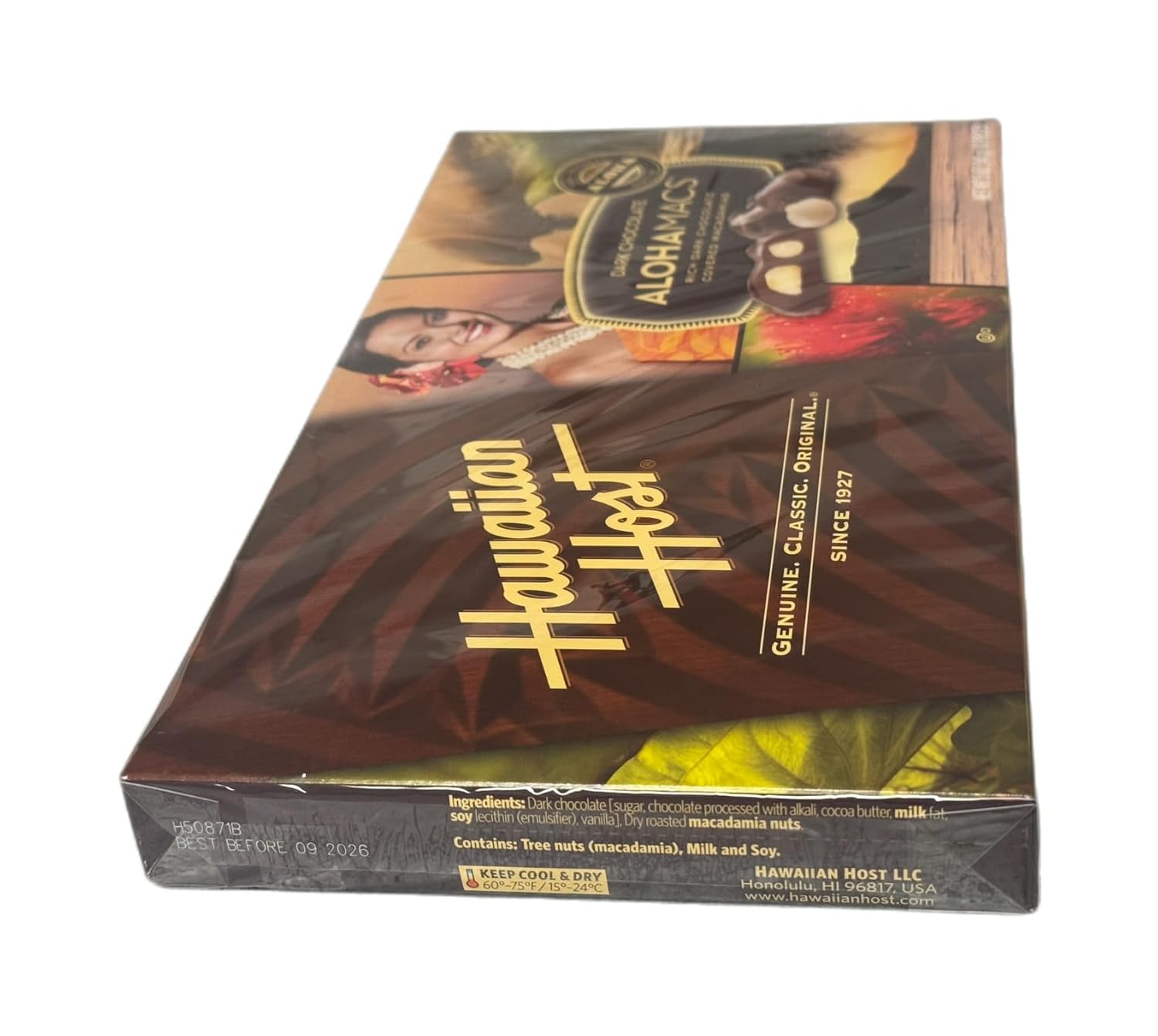 Dark Chocolate Covered Macadamia Nuts by Hawaiian Host (3 Boxes)