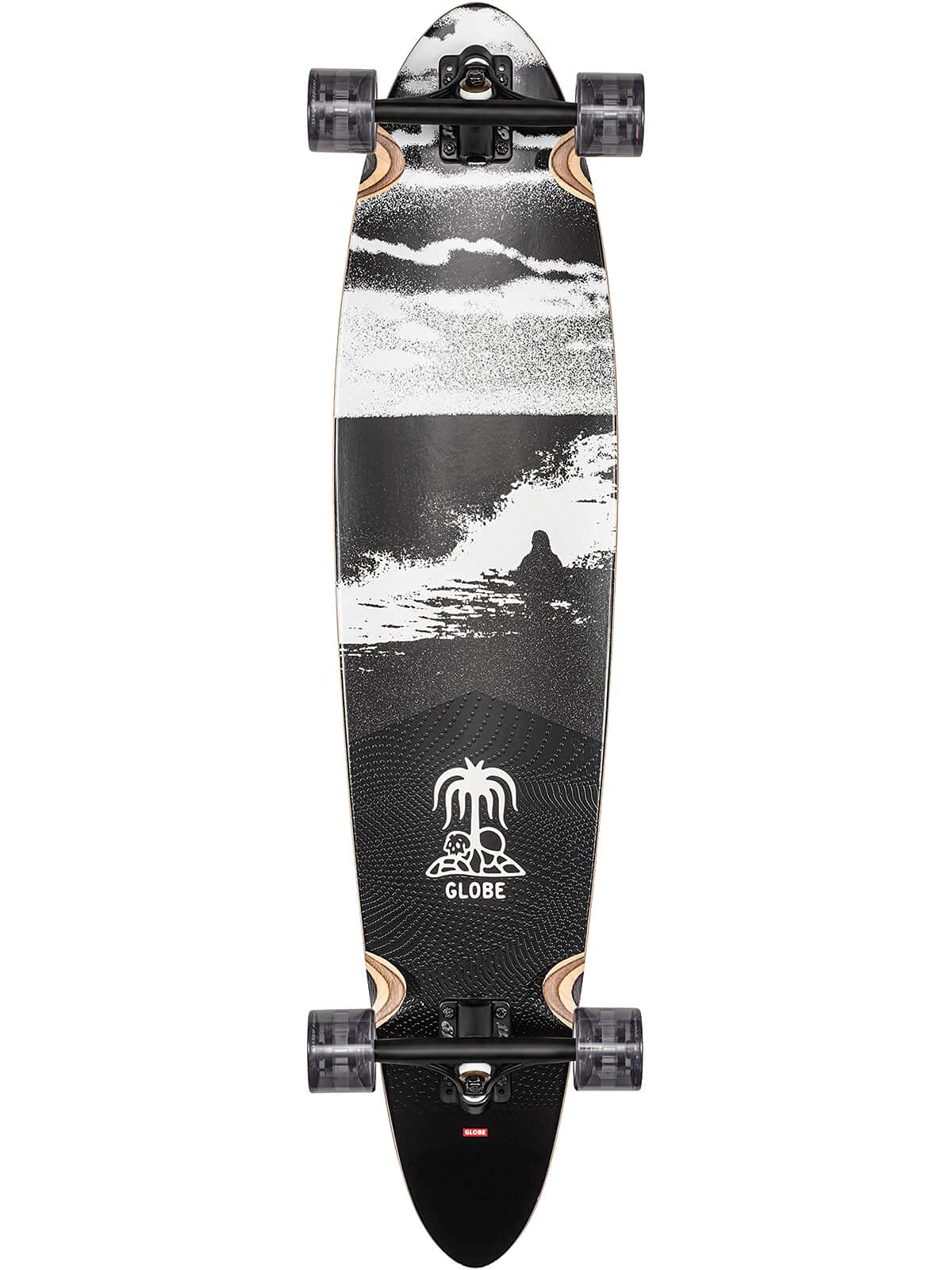 Amazon | Globe Pinner Classic Complete Skateboard,Coconut/Black