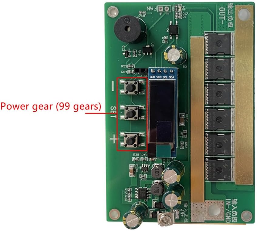 1PCS 12V Mini Spot Welder DIY Kit 99 Gear Adjustment 0.1-0.3mm Spot Welder PCB Circuit Board Kit for 18650 Lithium Battery