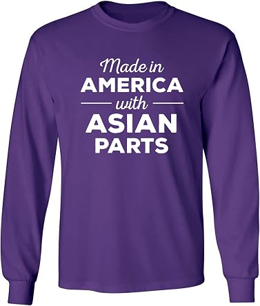 Made in America w/Asian Parts Adult Long Sleeve T-Shirt