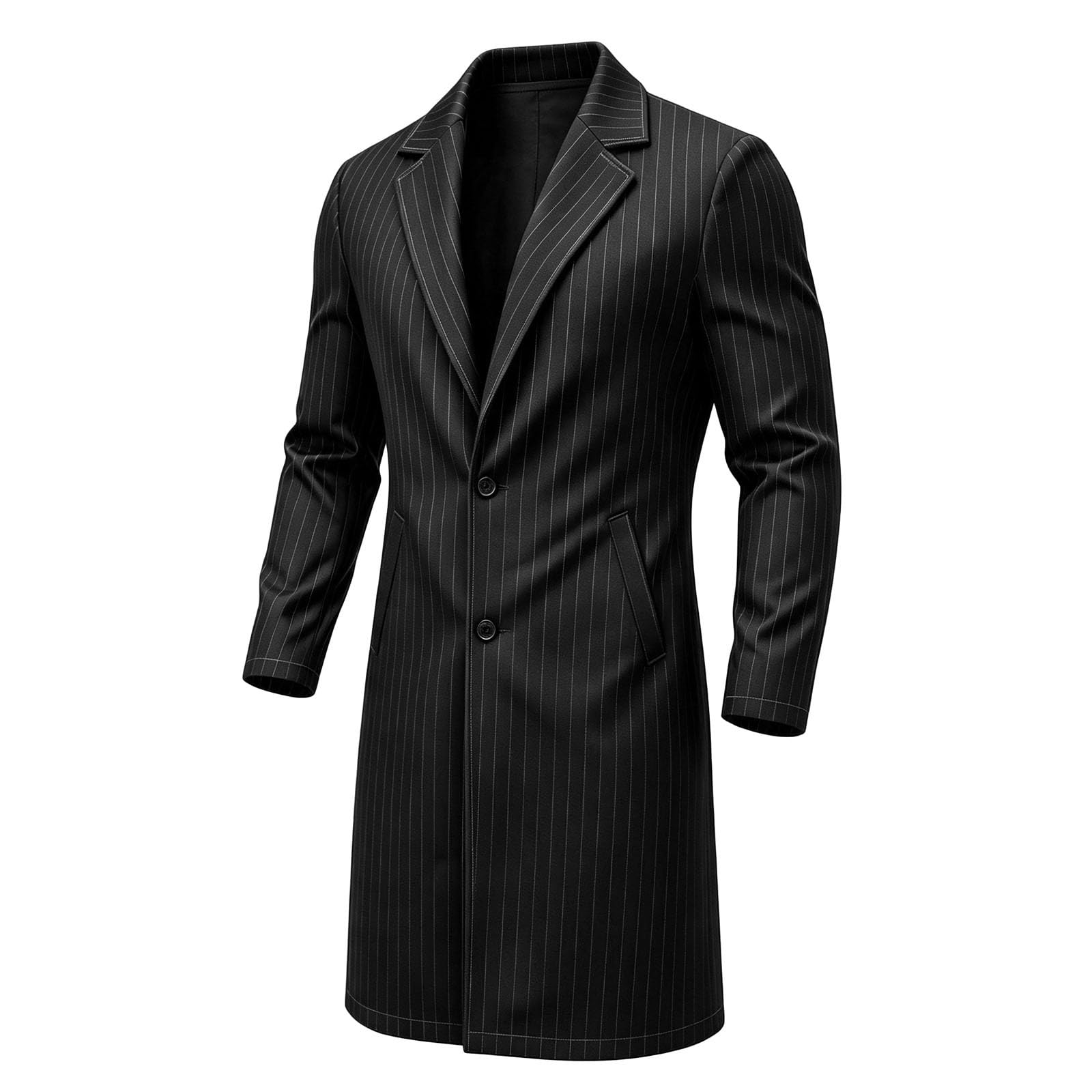 Costume Gotico Uomo, Costumi Halloween Cappotto Lungo