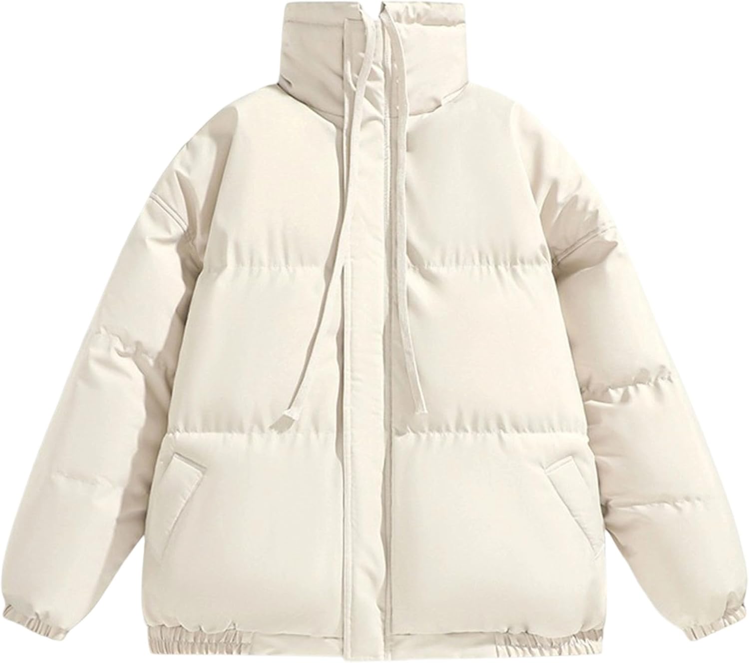Men's Puffer Jacket Water Resistant Windproof Down Jackets Oversized Full Zip Up Warm Quilted Winter Coats for Men
