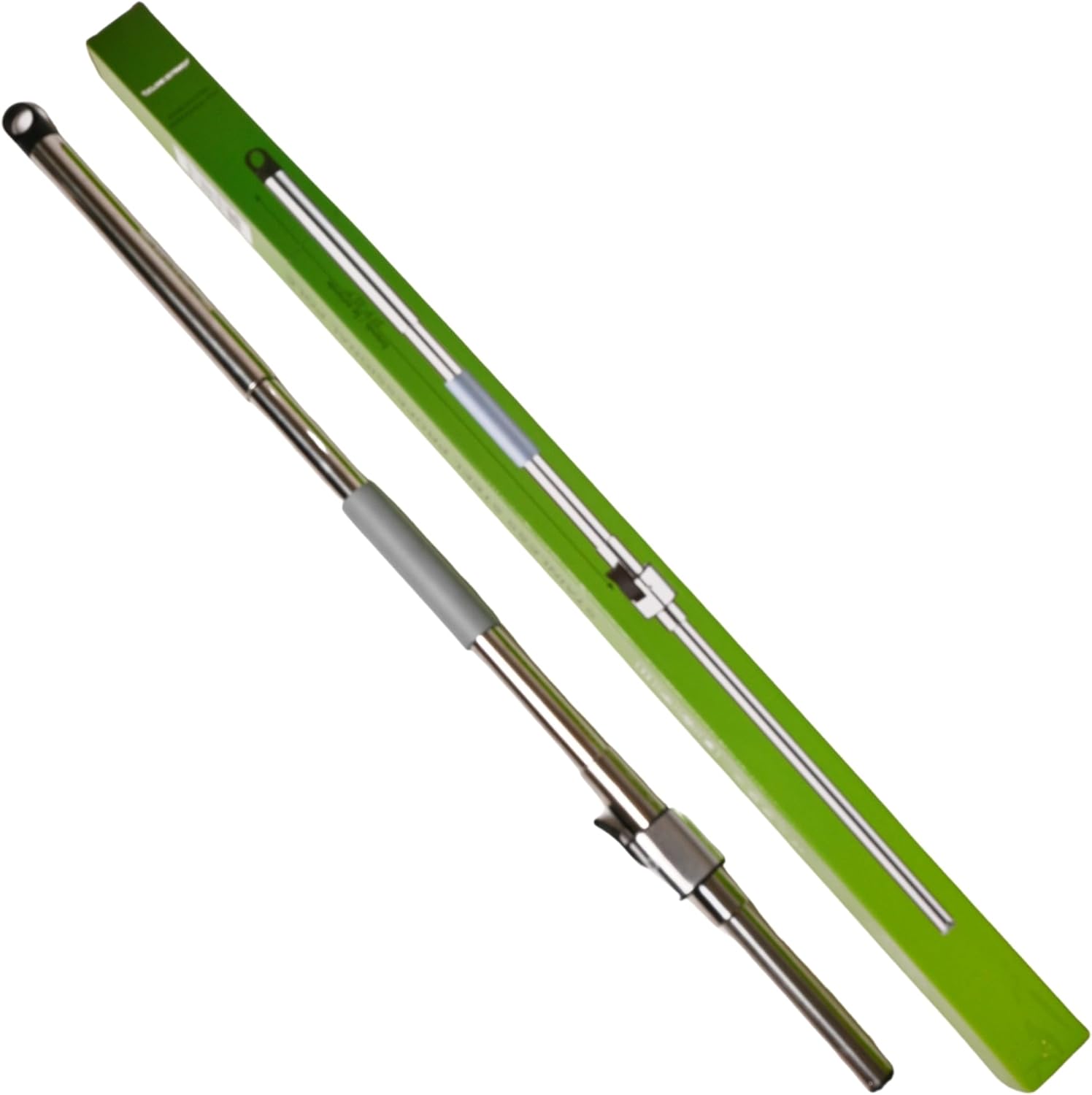 Stainless Steel Mop Handle 37" to 53" Long - Heavy Duty Spin Mop Replacement Stick - Commercial & Industrial Use Suitable for Home, Office, Hospitals, Hotels for Floor Cleaning