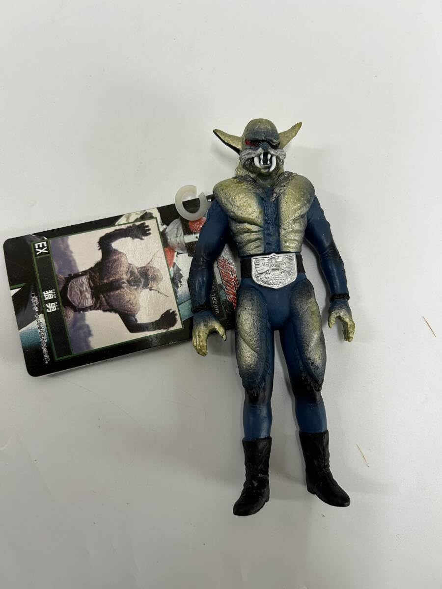 当時物　旧バンダイ　仮面ライダー　怪人　オオカミ男　ソフビ 当時物旧バンダイ仮面ライダー怪人オオカミ男ソフビ 狼男 怪人シリーズ