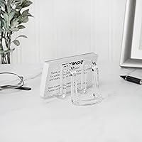 Vista 3 de Plymor Caballete de exhibición estilo cinta de acrílico transparente