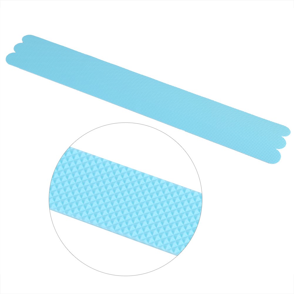 TOPINCN Anti Slip Tape Pre-Cut Slip Resistant Strips Safety No Skid Shower Tread Sticker for Bathtub Bathroom Ceramic Floor 38X2Cm(Blue) - Image 4