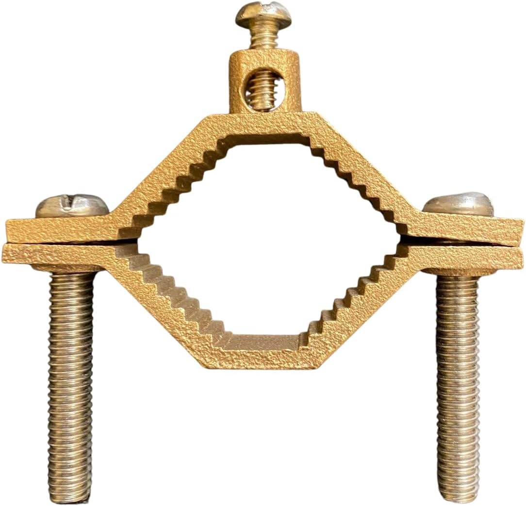 1¼" - 2" UL Listed Heavy Duty Copper Alloy Grounding Pipe Clamps (5 Pack)