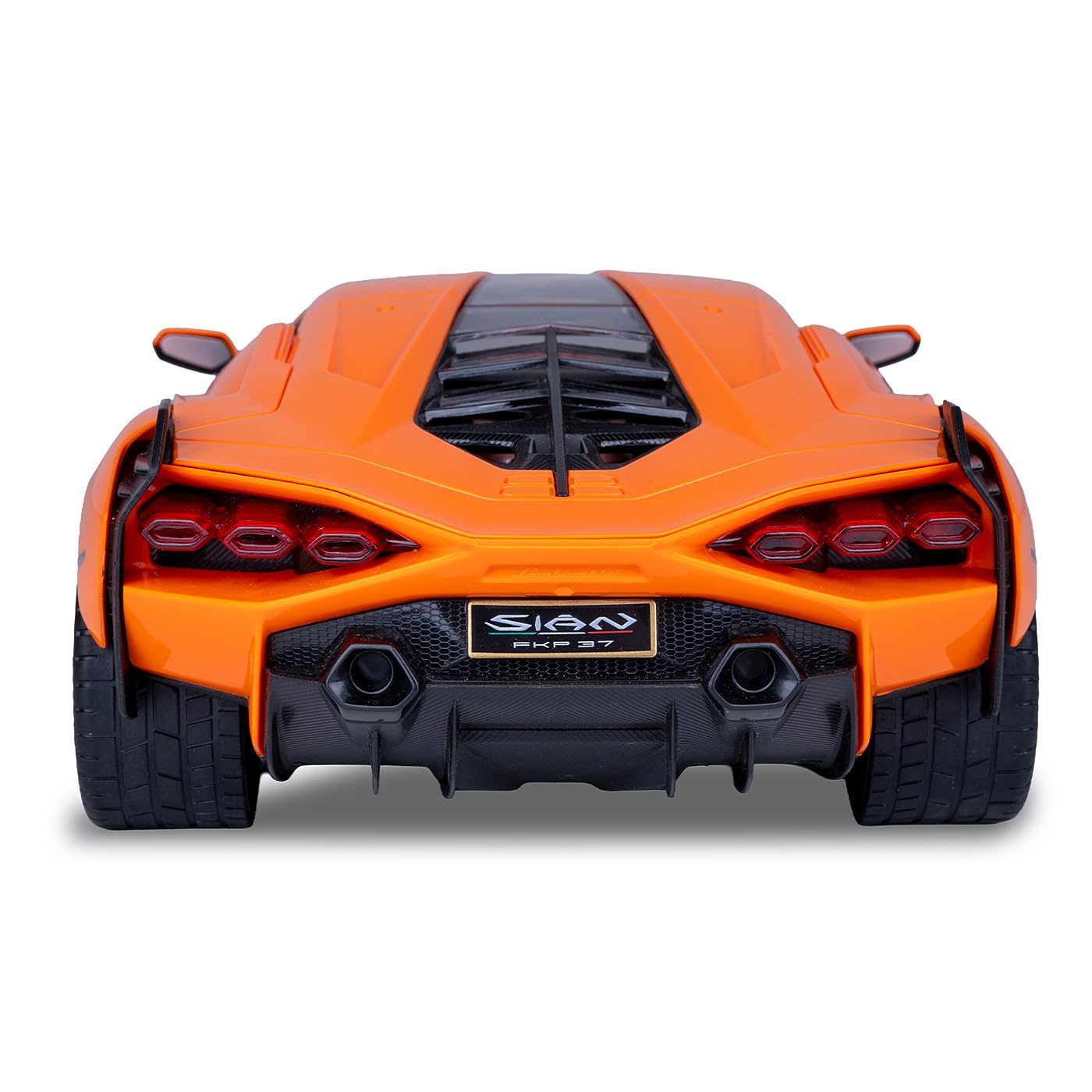 Jamara 403127 Lamborghini Sián 2,4 GHz 1:14 drzwi ręczne RC samochód, oficjalnie licencjonowany, do 1 godziny czasu jazdy, ok. 11 km/h, precyzyjnie odwzorowane szczegóły, szczegółowe wnętrze, pomarańczowy