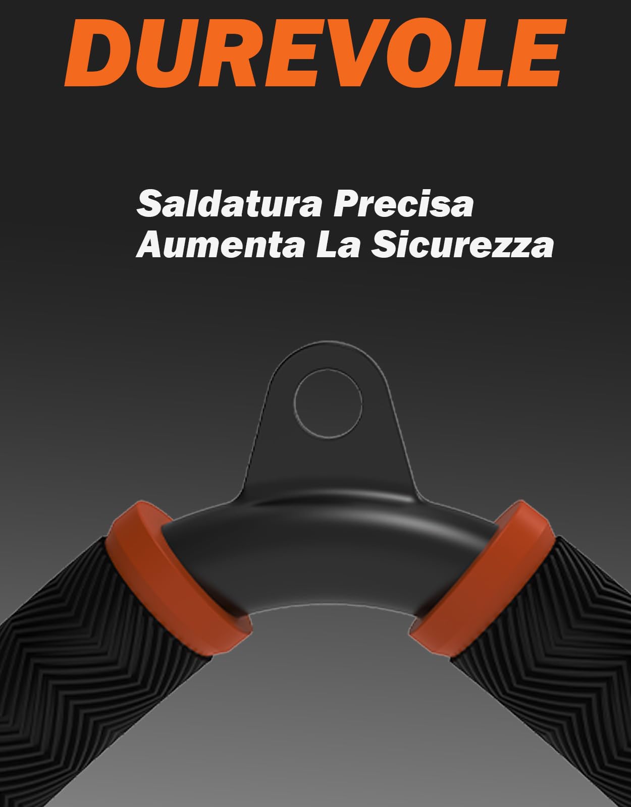 Fitarc Trizeps V-Bar - Maniglia per tricipiti con impugnatura antiscivolo, colore: Arancione