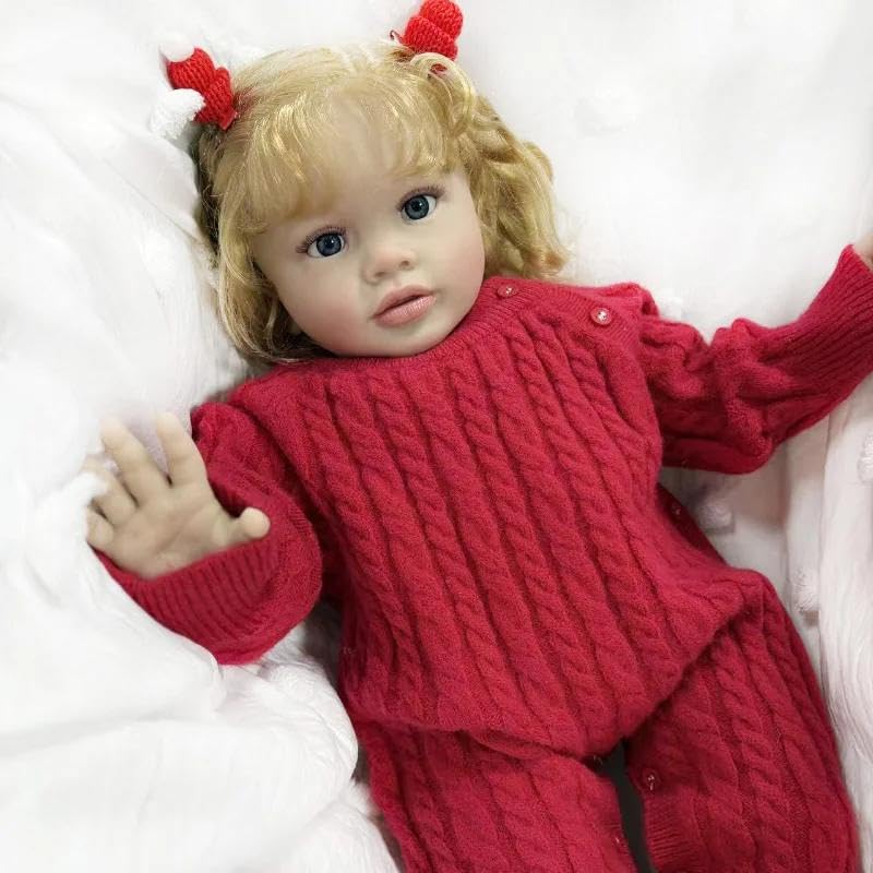 Silikonowe lalki Reborn Baby Girl Realistyczne lalki noworodka, które wyglądają naprawdę realistycznie, Reborn Baby Doll prawdziwe życie jak noworodek, małe lalki, miękkie winylowe zabawki dla