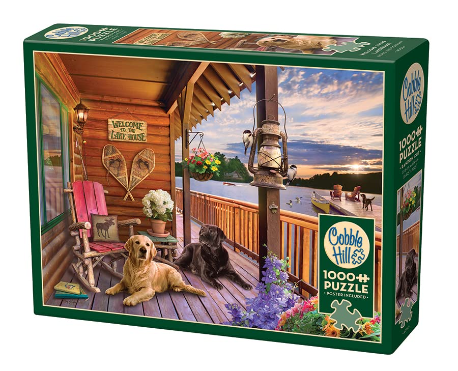 Amazon.com: Cobble Hill 1000 Piece Puzzle - Welcome to the Lake