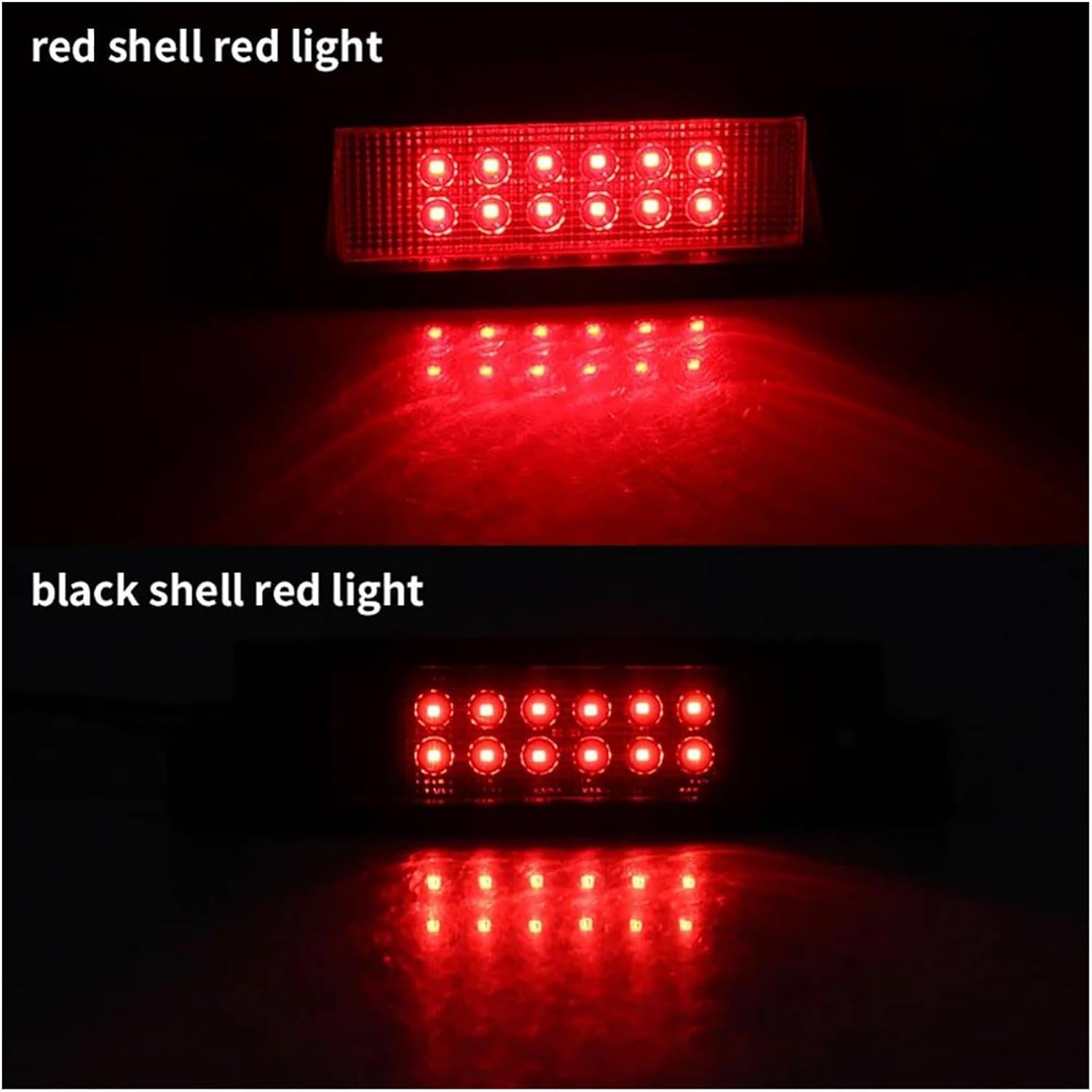 High Level Brake Light Black/Red Car High Mounted 3rd Third Brake Light Lamp Indicator For Transit For MK8 2015 2016 2017 2018 2019 2020 image 5