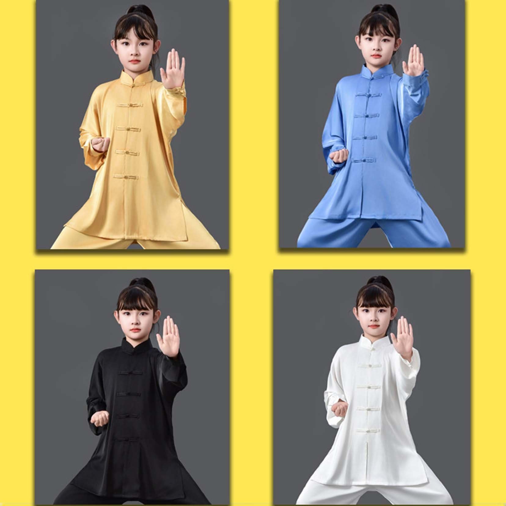 1 zestaw ubrań Tai-chi, tradycyjny mundur Kung-Fu, lekka chińska odzież dla dzieci