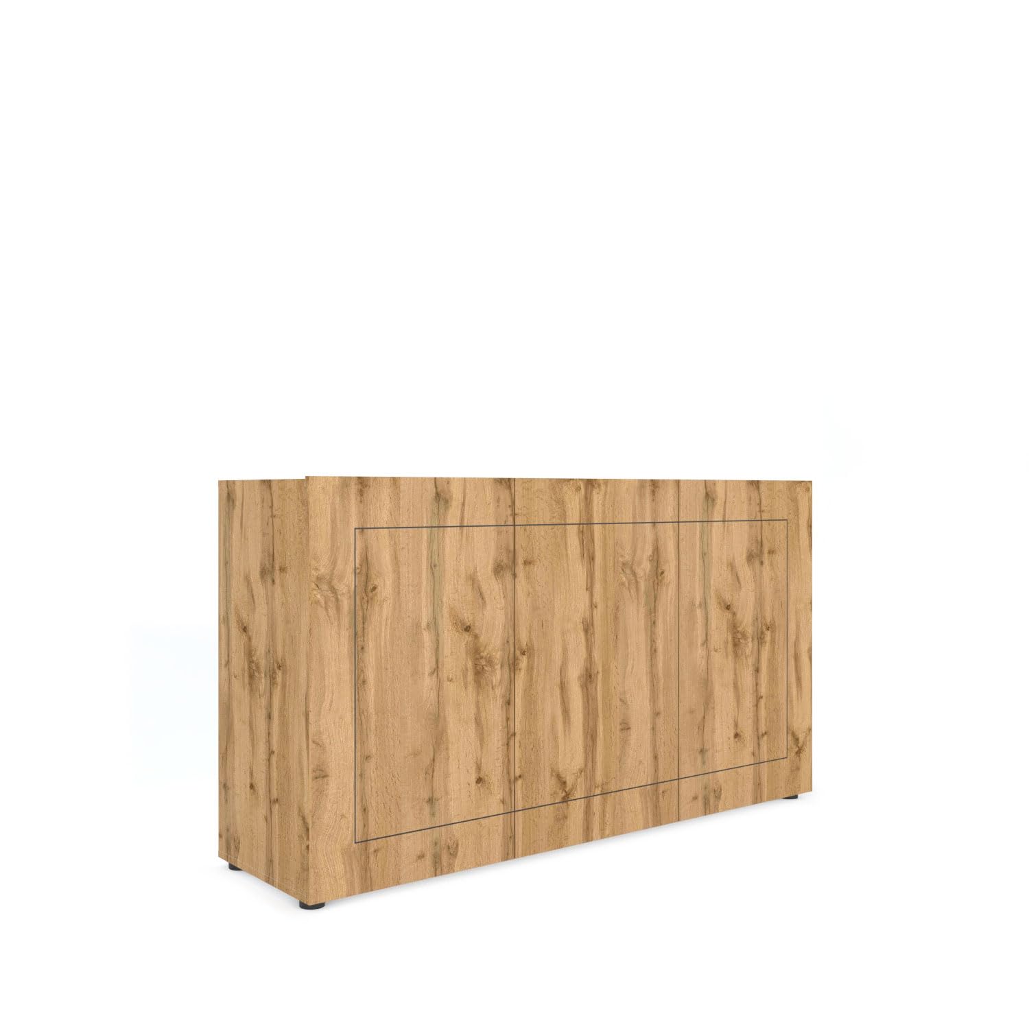 Aparador Elios roble natural Itamoby 150cm para organizar tu comedor familiar con estilo