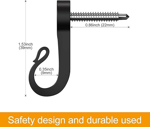 Miniatura 2 de Paquete de 28 ganchos Q-Hanger para luces de Navidad en interiores y exteriores, garaje, fiesta de Año Nuevo, perchas de luces para el hogar con