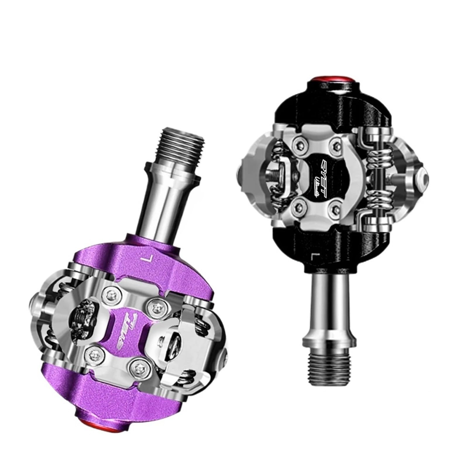 Genérico Compatible con Pedales automáticos RYET MTB SPD, Piezas de Ciclismo de Bicicleta de montaña de Plataforma Dual ultraligeras,Piezas