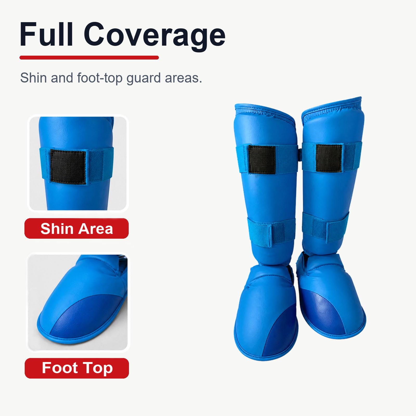 Piedi Protezione Shin Guard,Parastinchi per Arti Marziali,Boxing Parastinchi Uomo e Donna,Regolabili,Traspirante,per Boxe,Muay Thai,Sport da Combattimento e Allenamento Quotidiano
