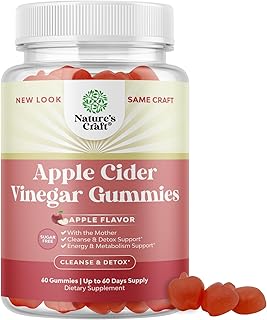 ACV Apple Cider Vinegar Gummies - Sugar Free Apple Cider Vinegar Gummies with The Mother for Full Body Cleanse and Detox Natural Energy and Digestive Support - Keto ACV Gummies Vitamins for Adults