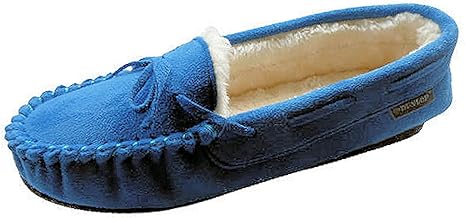 DUNLOP LS152 BETH Ladies Classic Moccasin Slippers,