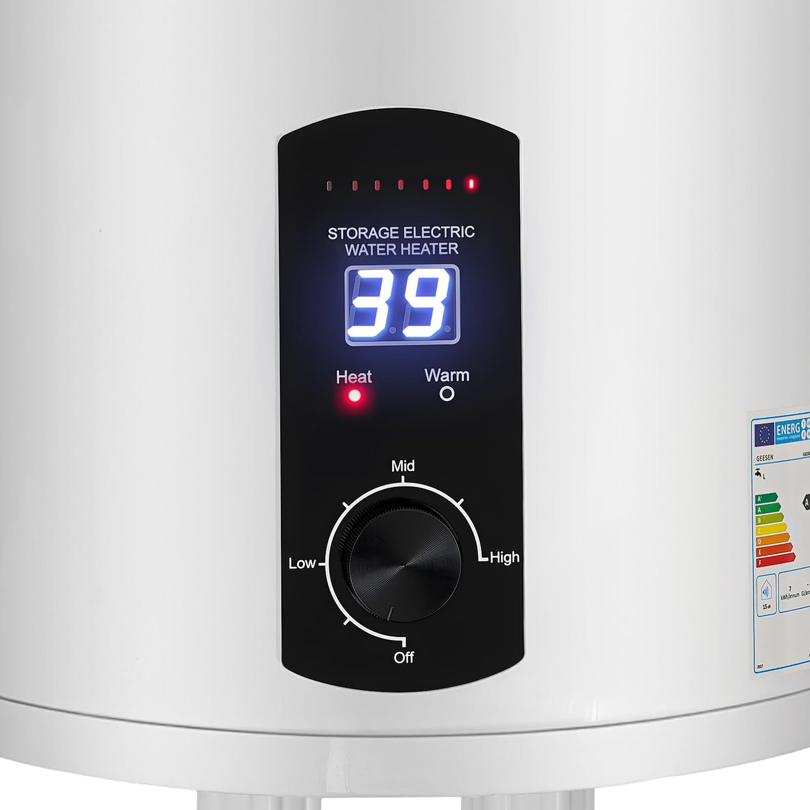 Scaldabagno elettrico da 30 l, 2000 W, 25-75 °C, capacità di riscaldamento, scaldabagno, contenitore interno smaltato