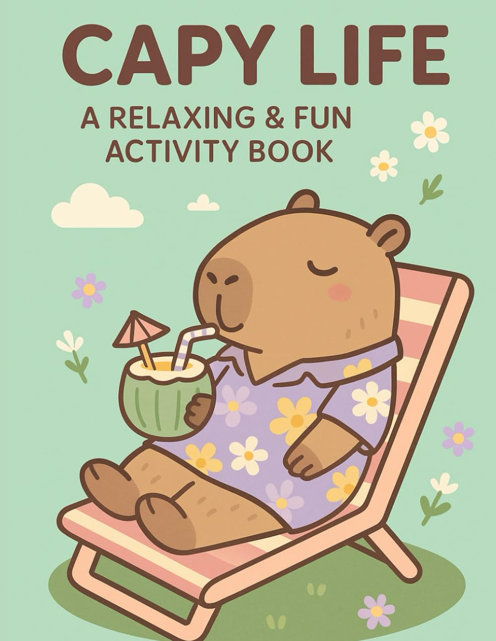 Capybara Life: Coloring & Activity Book: Capybaras life