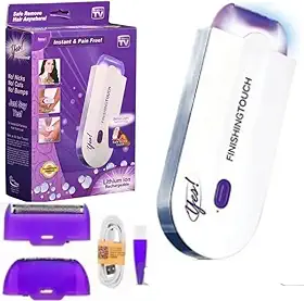 Depilador Elétrico Feminino Recarregável Bivolt Removedor de Pelos Feminino Eficiente Com Luz Ativa Depilador a Laiser Indolor.