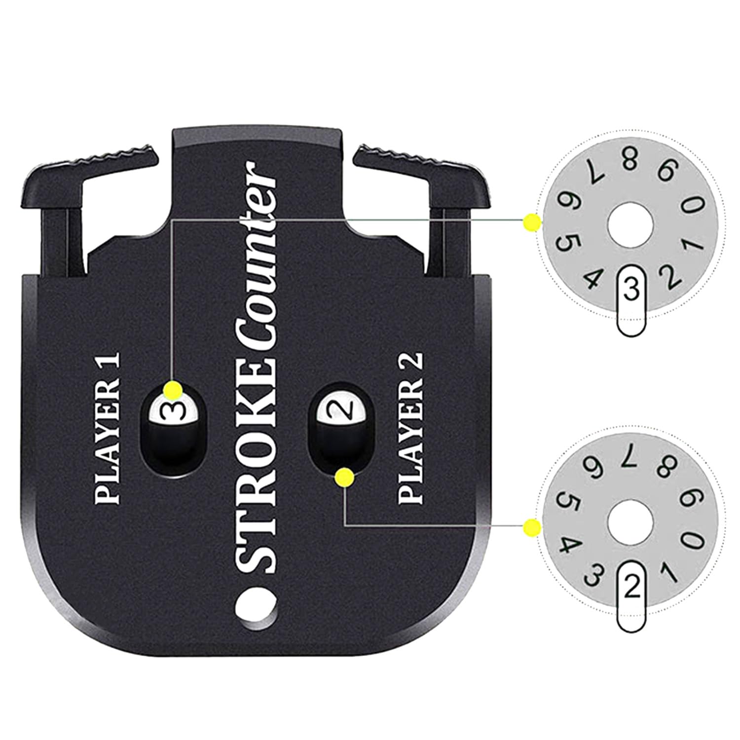 Anotador De Golf De 2 Piezas, Anotador Doble, Mini Portátil, Contador Manual