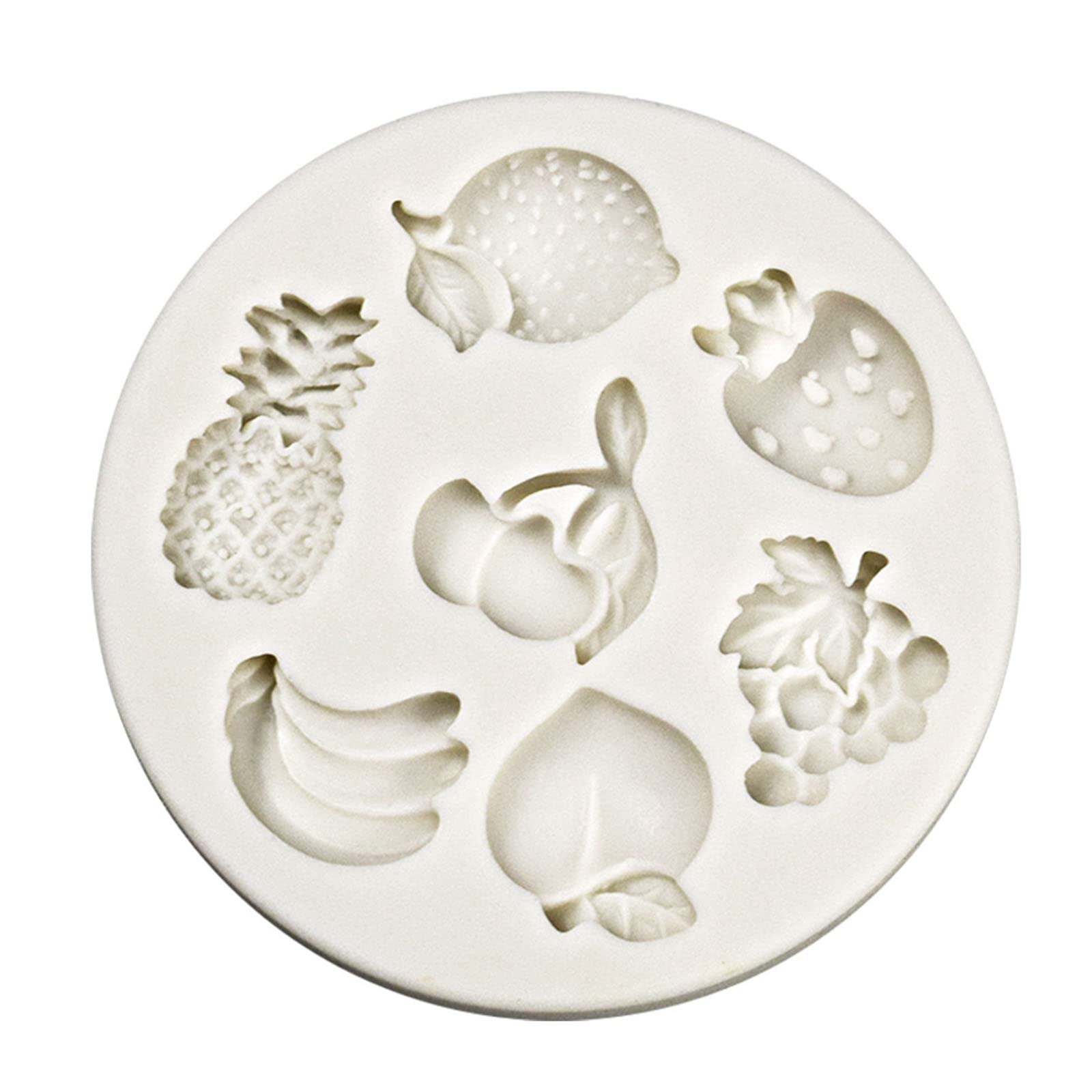 LiRRvb 8 Cavity Flower Fruit Vegetable Baking Mold Silicone Cake Decorating Tool Fondant Chocolate Biscuits Mold Molds for for Decorations Decorating Pastry Shapes for Epoxy Resin Cakes Resin