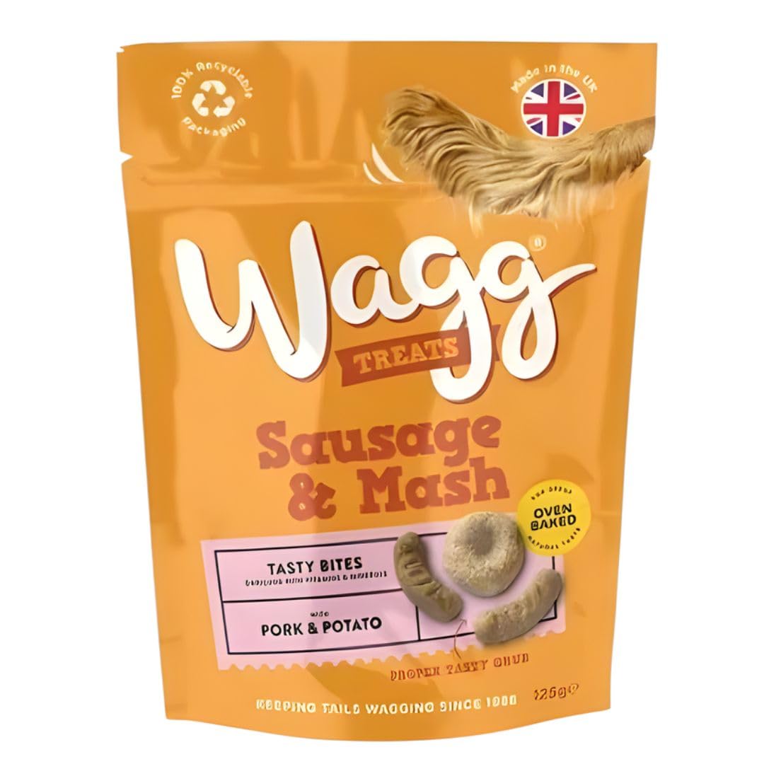 Wagg Dog Treats Sausage & Mash 125g, White