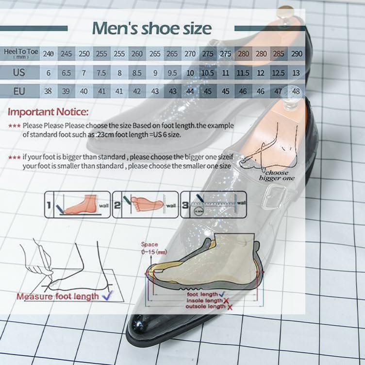 Men's Pointed Toe Chunky Heels Monk Strap Oxford Shoes,Fashion Shiny Business Formal Slip On Loafers Low Top Chelsea Wedding Derby Shoes2