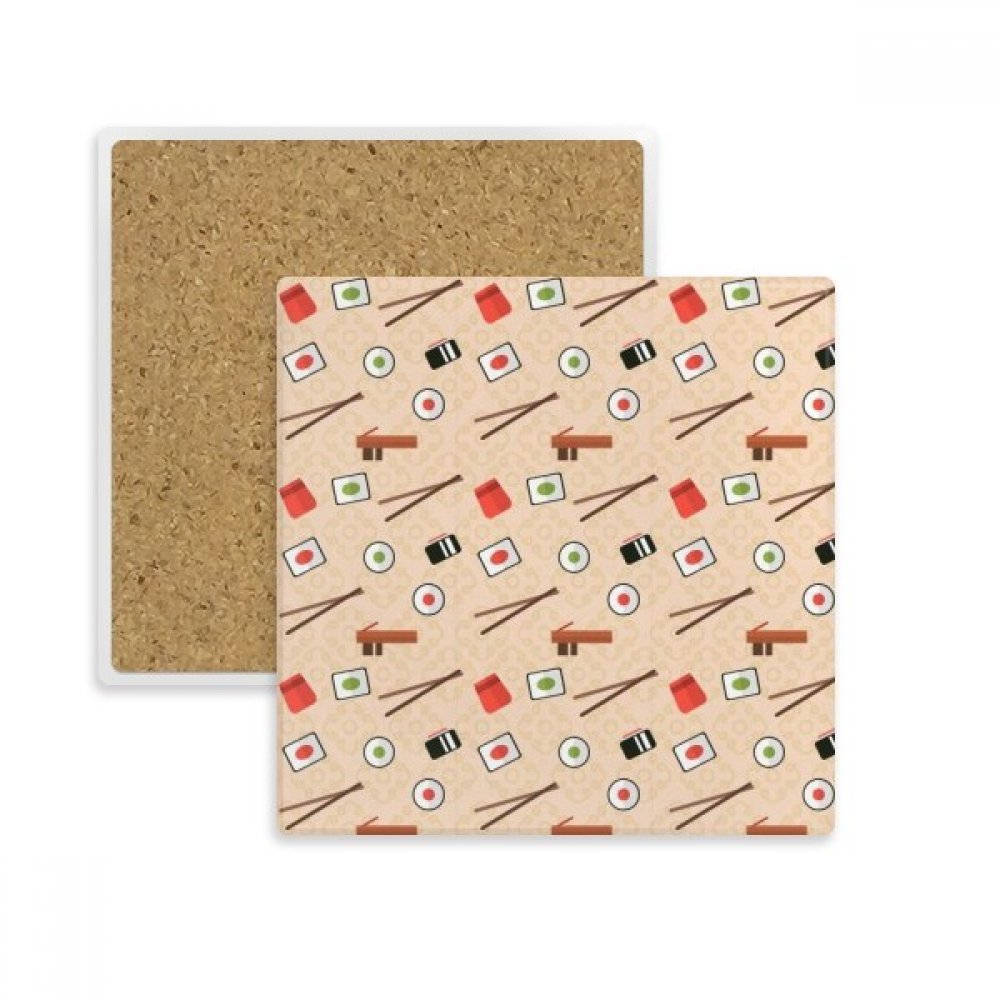 Chopsticks Place et dessous de verre absorbant motif Japon Rose pour verre et mug multicolore