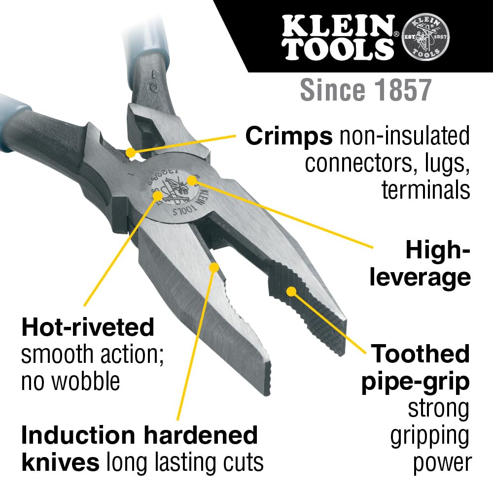 Klein Tools 12098 Kombinerki, niebieski/srebrny, 219 mm