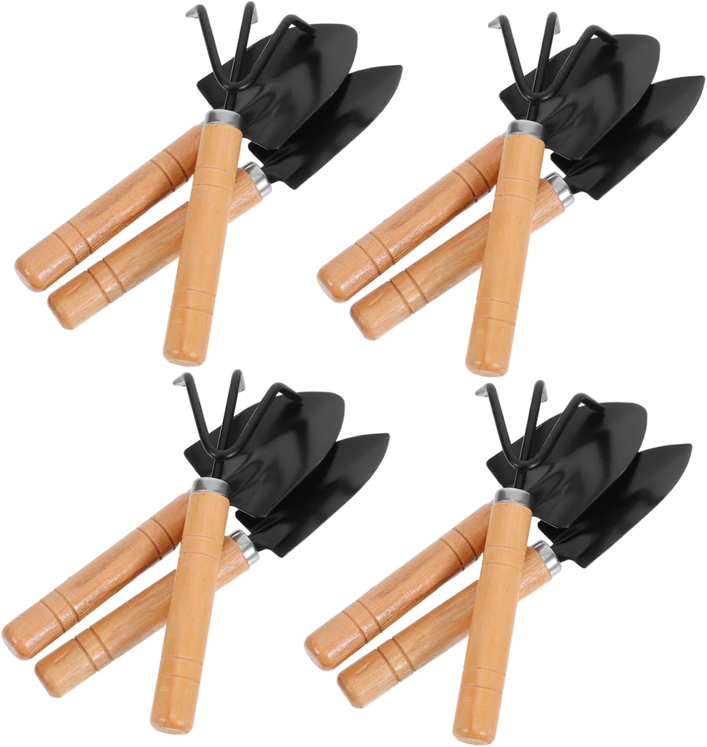 Mini Garden Tool Set Hand Tools Wood and Iron 15pcs for Planting