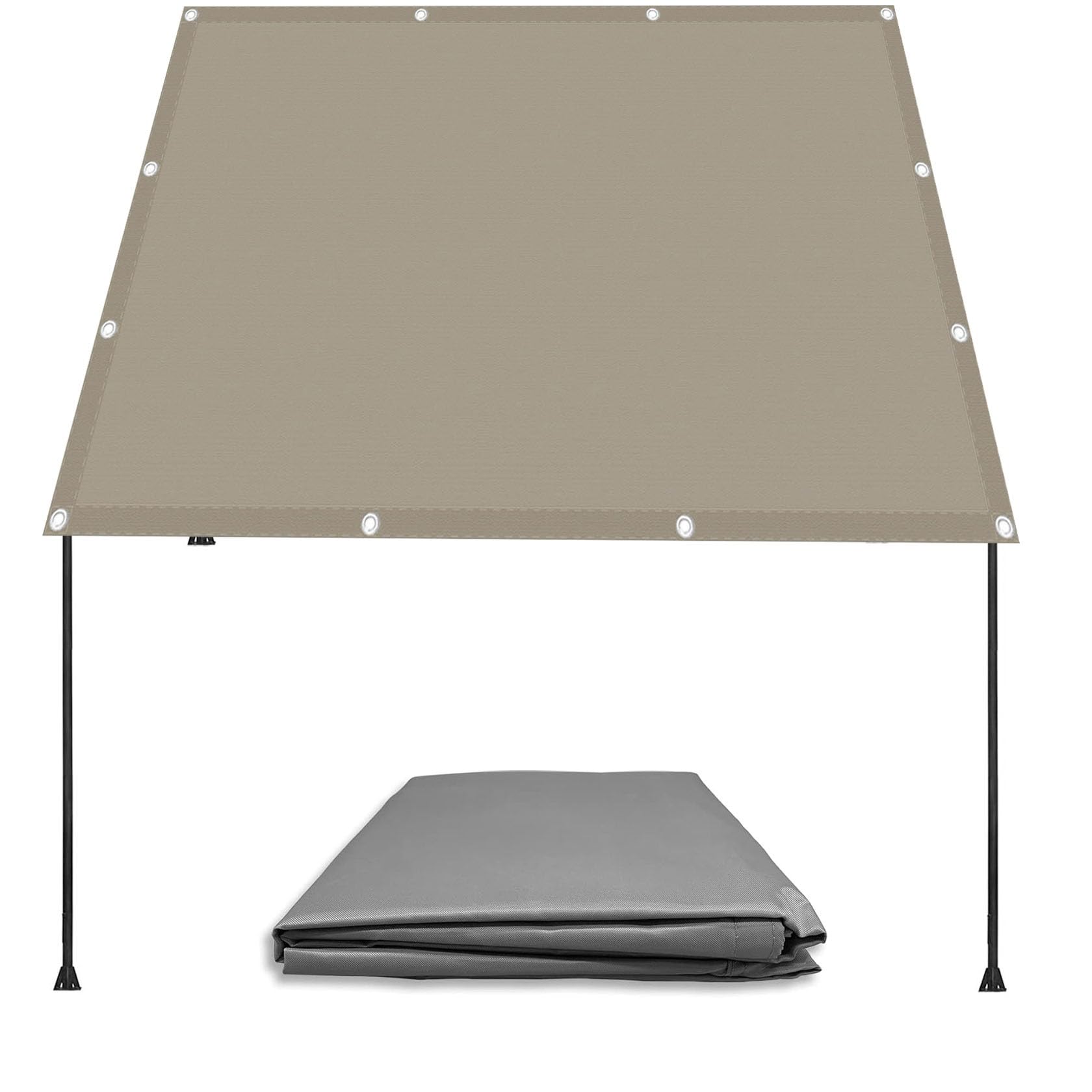 Voile d'ombrage extérieur pour aménager un coin repas sur balcon et jardin