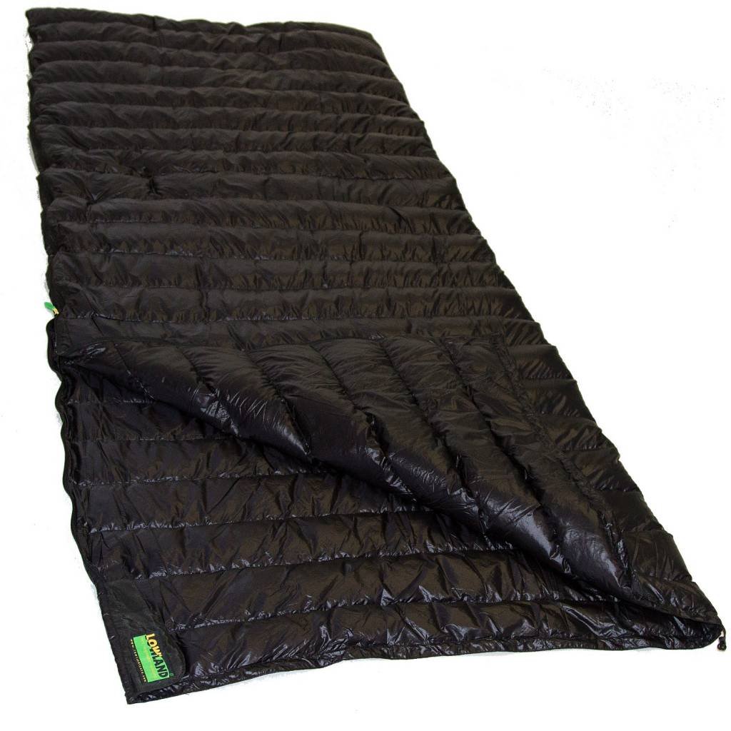 LOWLAND OUTDOOR® Down filled rectangular sleeping bag - Ultra compact blanket - 210x80 cm - 445 gram +8°C - Image 2