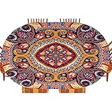 Design élégant : notre nappe en polyester est inspirée par la sensation naturelle de la maison - Soirées lentes passées à l'extérieur, une brise chaude dans l'air. Créez un décor simple et relaxant sur la table avec notre nappe au design élégant et rassemblez-vous pour partager un repas chaud et doux en compagnie de vos proches à la maison. Les bords ourlés élégants et la construction sans couture en font non seulement une nappe mais aussi une décoration d'intérieur.