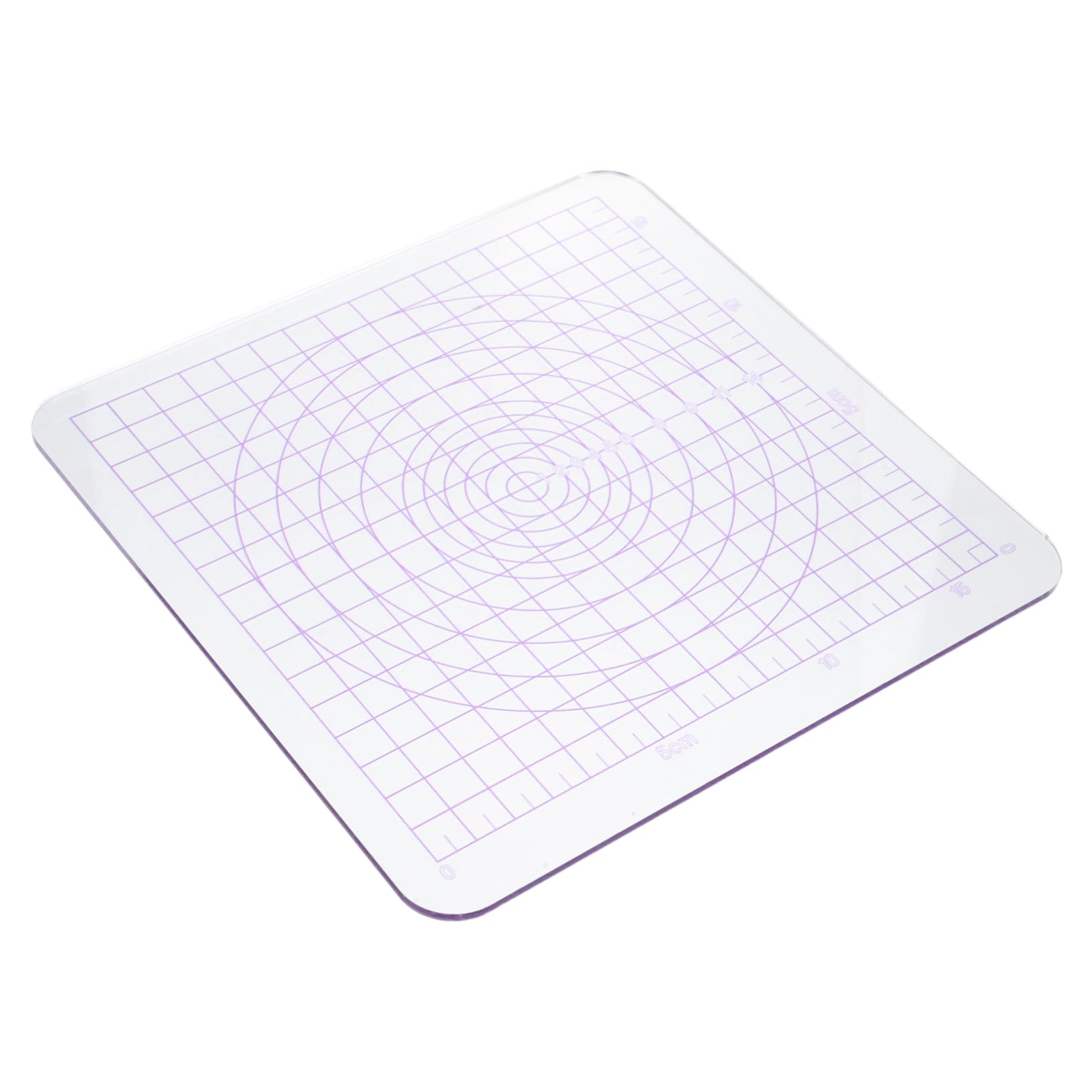 Beatifufu Round Acrylic Disc Clay Rolling Board Nonstick Feature Portable Lightweight