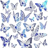 Photo Gallery josdiox adesivi da parete 3d a forma di farfalla, colore blu zaffiro, 48 pezzi, 4 stili e 3 misure, per interni rimovibili, per cameretta dei bambini, decorazione per matrimoni, torte, decorazioni per Photo Gallery josdiox adesivi da parete 3d a forma di farfalla, colore blu zaffiro, 48 pezzi, 4 stili e 3 misure, per interni rimovibili, per cameretta dei bambini, decorazione per matrimoni, torte, decorazioni per