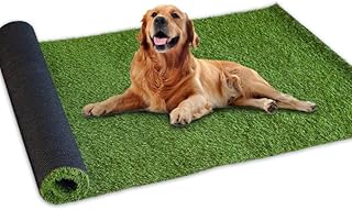 Artificial Grass Turf 5FTX7FT Indoor Outdoor, 0.8 Inch Pile Height Fake Grass Realistic Synthetic Grass with Drain Holes Grass Carpet Pet Grass for Patio Garden Lawn Landscape Balcony