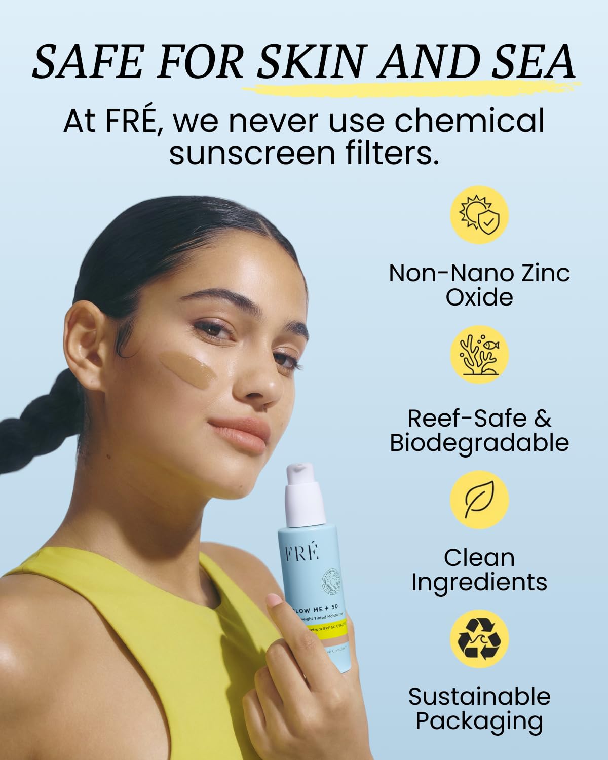 FRÉ Glow Me+ Tinted Mineral Facial Sunscreen SPF 50