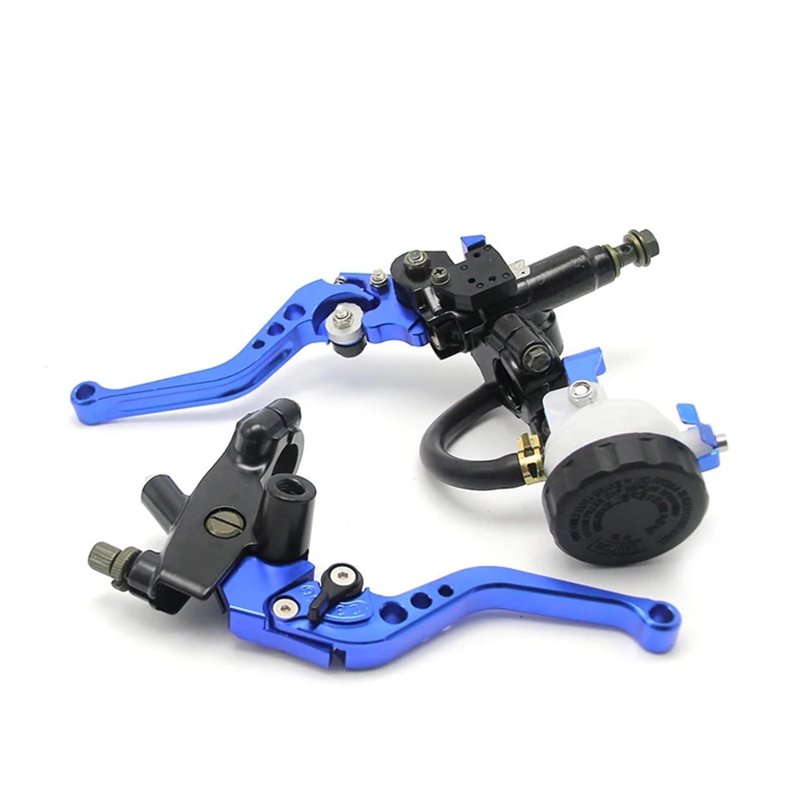 dźwignia sprzęgła Pasuje do Honda pasuje Kawasaki KLX 7/8 "22mm motocykl sprzęgło hamulca główny cylinder hamulcowy zestaw dźwigni zbiornika płynu(Blue set)