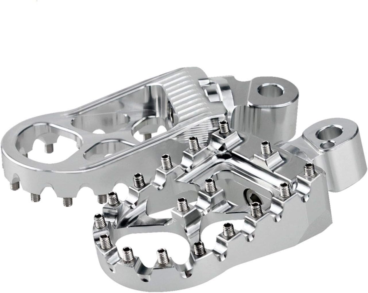Passenger Foot Pegs Rests Bonneville T100 2002-2013 Thunderbird Speedmaster 2003-2014 America 2002-2014 Legent 900 Motorcycle Foot Brake Pedal(Sliver)