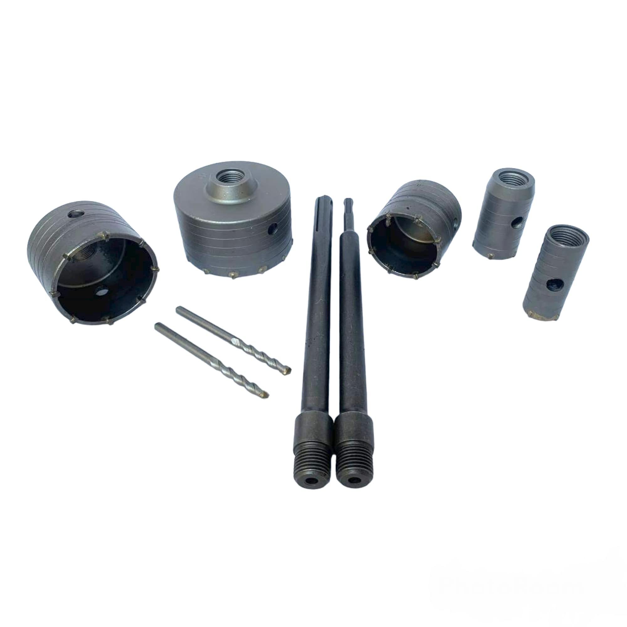 Frese a tazza carotatrici da trapano per forare muro fresa carotatrice con valigia 9 pezzi incluse prolunghe SDS PLUS e SDS MAX
