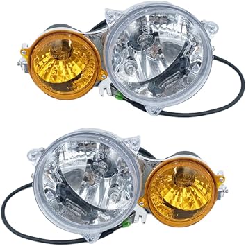 Left & Right Headlight Head Light Fits for UTV 700 500 HS500 HS700 HiSun Massimo MSU Menards TSC HS Bennche 35180-115-0100 35120-055-0000