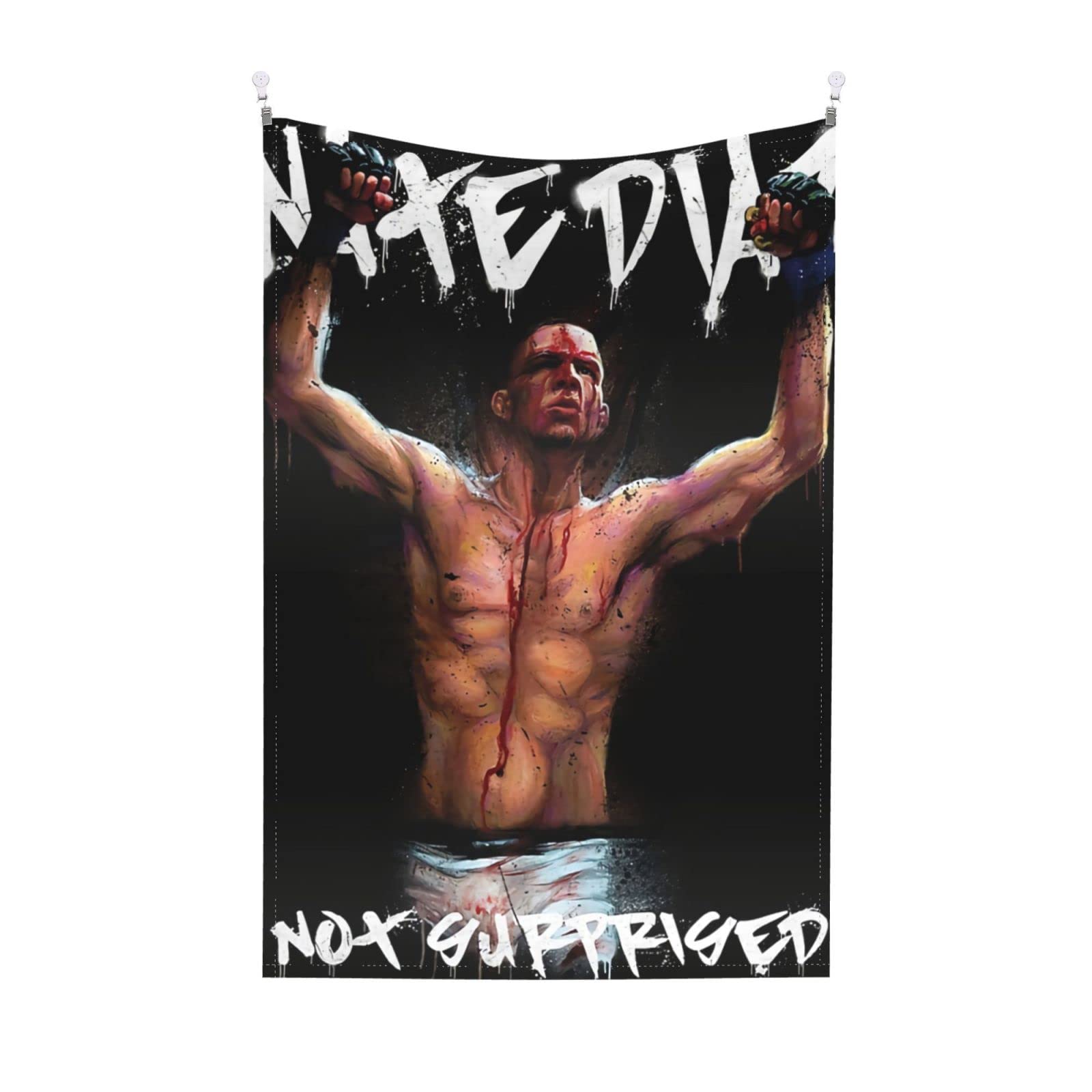 Nate Diaz Wall Hanging Dormitory Tapestry Beach Blanket Decoration Living Room Bedroom One Size