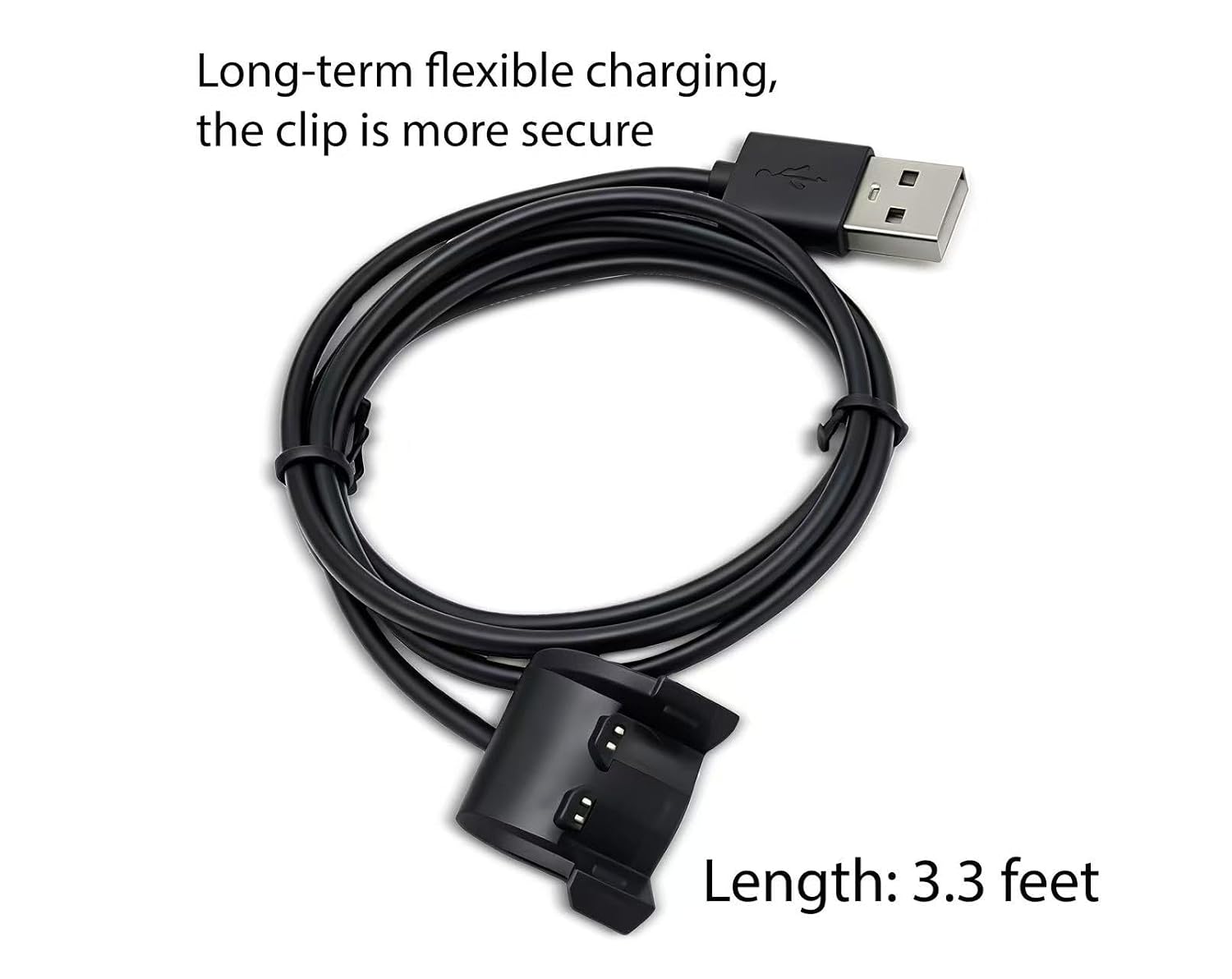 Replacement Charging Cable for Fitness trackers, Compatible with Garmi Vivosmart HR/HR+ Chargers (3.3 feet/100 cm)