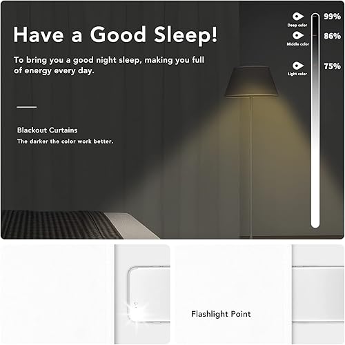 Miniatura 3 de Easy-Going Cortinas opacas con dobladillo para cortinero, para dormitorio, cortinas de ventana para oscurecer la habitación o la sala de estar,