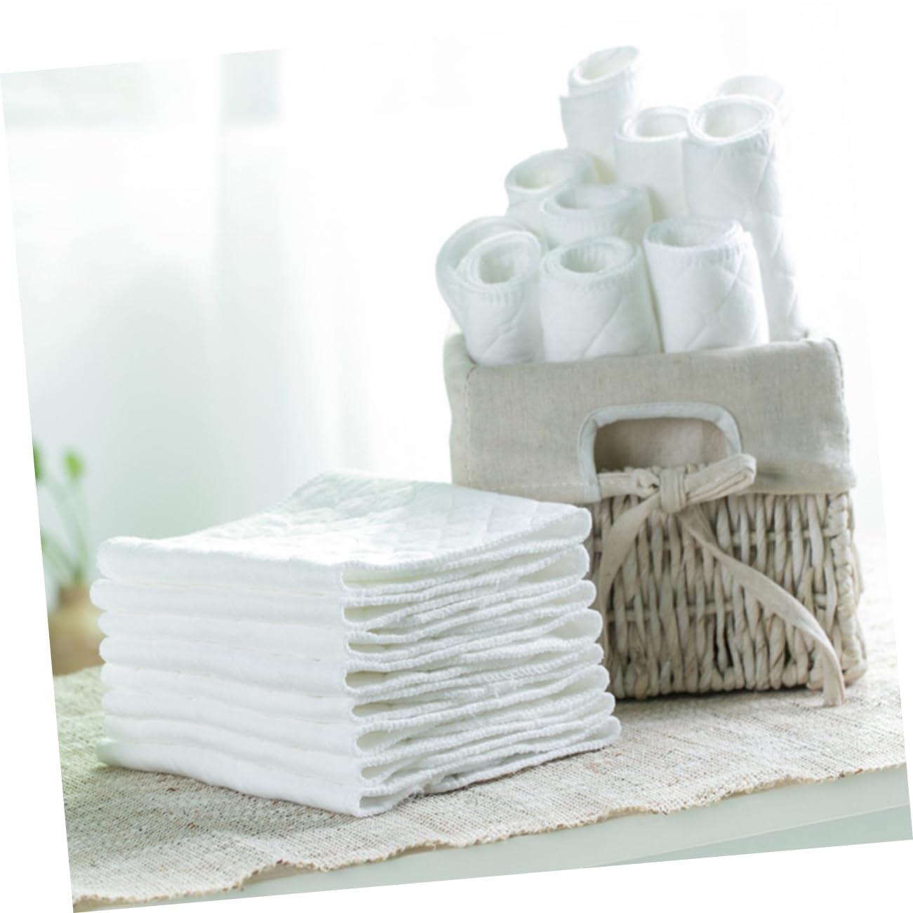 10- -Layer Cotton Diapers Washable Waterproof Breathable Newborn Baby Diaper Clothes 46x17cm