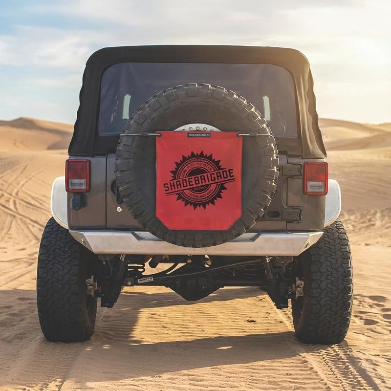 Lixeira externa em tela Mesh TrailSac Buggy Bag SPIDERWEBSHADE vermelha para Jeep, Bronco, UTV e ATV